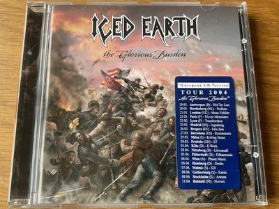 Iced Earth CD The Glorious Burden 2004 Tour Date Merch Sticker German Import
