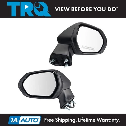 TRQ Side View Door Mirror Paint to Match LH RH Kit Pair for Toyota Corolla