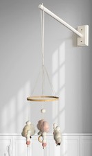 Mobile Wooden Arm, Wall Mounted Suitable for All Cribs 100 Natural Larch Han...