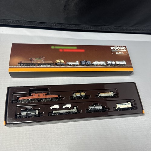 Superbe Set Märklin Mini Club 8113 - Loco DB + 6 Voitures - Édition UNICEF - Excellent état