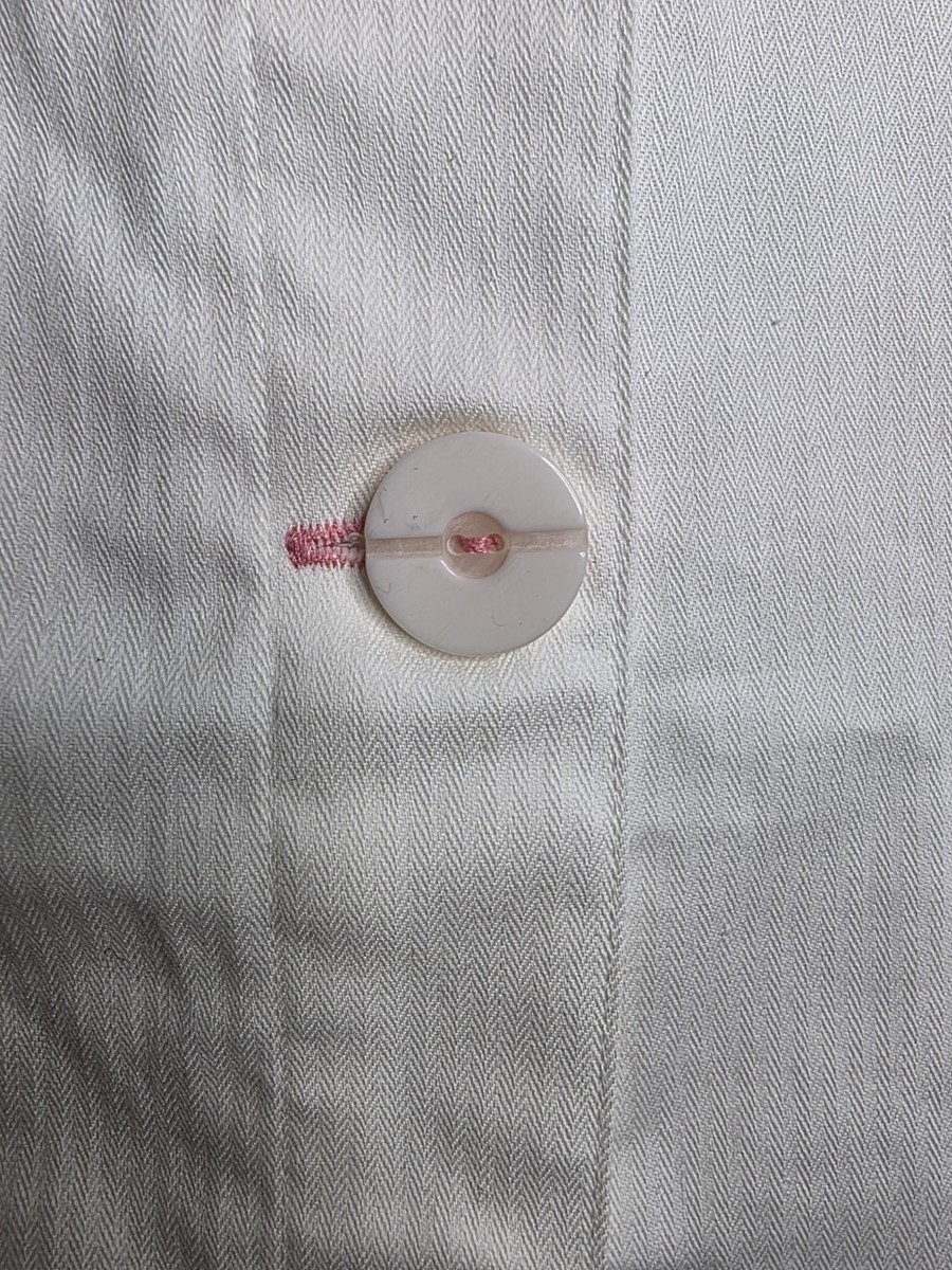 Christopher & Banks Vest Womens L White Pink Sleeveless Button Up New W Tags View 3