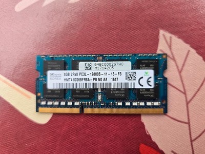 SK Hynix 8 GB RAM 2Rx8 PC3L-12800S-11-13-FV3 SO-DIMM