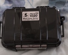 Pelican 1020 Waterproof Micro Case Hard Cover Case Black Storage Utility