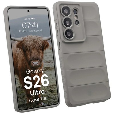 Handyhülle für Galaxy S26 Ultra Bizon Case Cover Schutzhülle Etui Hülle Hellgrau