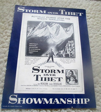 Vintage 1952 "STORM OVER TIBET" Uncut Pressbook Rex Reason Diana Douglas