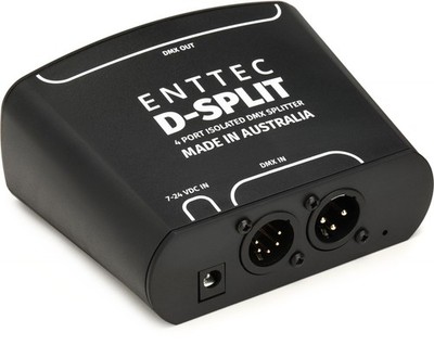 ENTTEC D-Split 4-port Isolated DMX Splitter (2-pack) Bundle