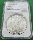 1993 $1 American Silver Eagle NGC MS69 Brown Label