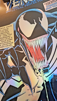 MTG 11x17 SIZE FOIL WALL POSTER Spider-man VENOM LETHAL PROTECTOR