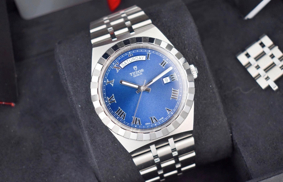 Tudor 41MM 28600 Royal Blue/ Roman Numerals/ Day-Date/ Box Papers 2023