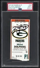Jason Taylor (Dolphins) Signed 1997 NFL Pro Debut Ticket Stub (PSA 2 | Auto 10)