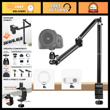 Articulated Overhead Camera Desk Mount with Gear Joints - Adjustable  Sturdy Su