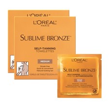 L'Oreal Paris Sublime Bronze Self Tanning Towelettes, Streak-Free, Natural