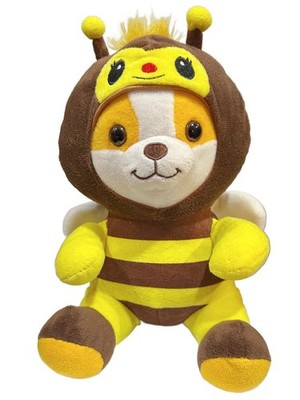 Peek-A-Boo Disguisimals Benny The Plush Corgi Dog Dressed As Bee Stuffed Animal