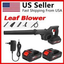 Leaf Blower Cordless With 2 Batteries And Charger 21v Electric Leaf Blower With