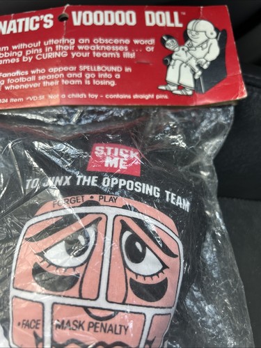 Sports Fanatic's VOODOO Puppe mit Pins versiegelt 1988 DESIGNSENSE ATL (SELTEN) - Bild 3 von 7