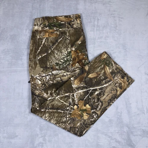 Realtree Camo Pants Mens Sz Large 36/38 Real Tree Edge Hunting Zip Phone Pocket - Picture 1 of 8