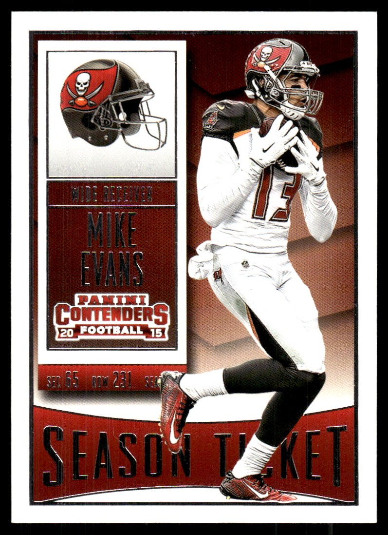 Mike Evans 2015 Panini Contenders #47 Buccaneers NFL READ FREE SHIP AutographDen