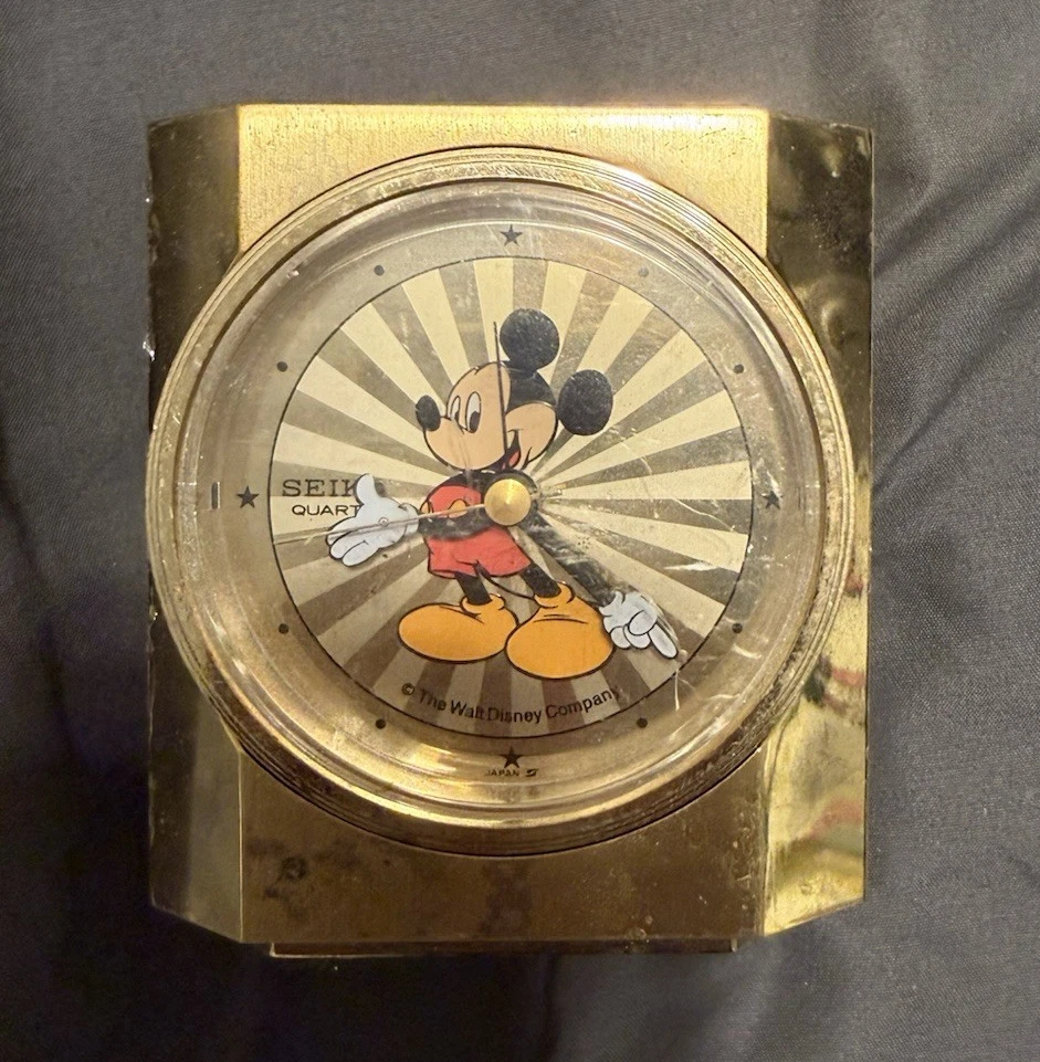 Seiko Gold Metal Desk, Mantel & Shelf Clocks for sale | eBay