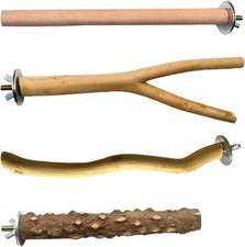 Sitzstangen Vögel,Vogelkäfig Naturholz Zubehör,Sitzstangen für Vögel Holz,Vogels