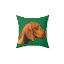 Hungarian Vizsla 'Bela' Spun Polyester Throw Pillow