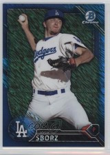 2016 Bowman Chrome Prospects Blue Shimmer Refractor Josh Sborz #BCP209 0o9