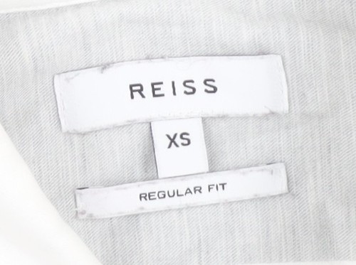 Camisa Reiss XS blanca de corte regular para hombre - Imagen 3 de 12