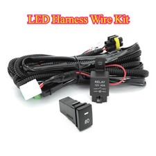 40A 12V H11 H8 LED Fog Light 4-Pin Relay Wiri...