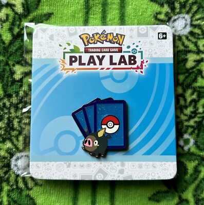 Official Pokemon Pin TCG Play Lab Lechonk Pig Card Back (Non PAX