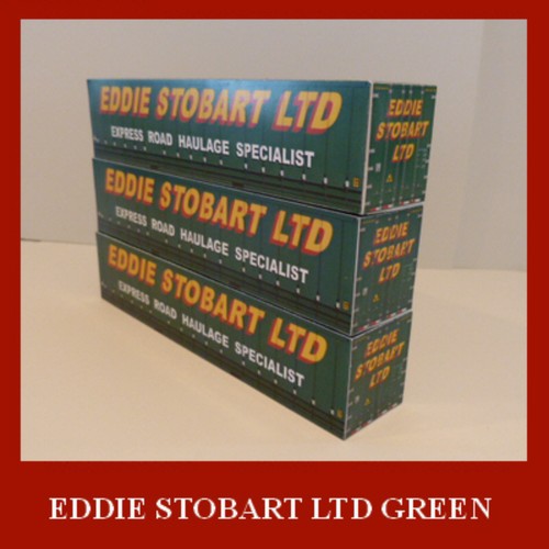 Stobart Rail Freight Shipping Model Card Kits Stobart Rail 40ft/45ft HO 1:87 - Picture 5 of 19