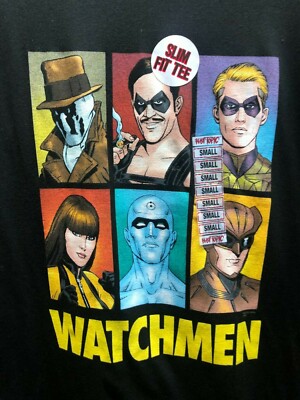 The Watchmen Movie Promo Slim Fit Black T-Shirt Hot Topic Size Small NWT