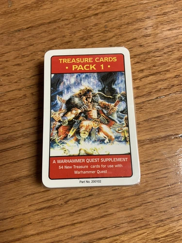 Warhammer Quest Supplement Treasure Cards Pack 1 New Sealed