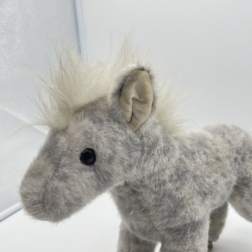 GUND DAPPLED GREY & WHITE HORSE PLUSH STUFFED 12" PONY - VINTAGE 1986 *RARE - Picture 13 of 16