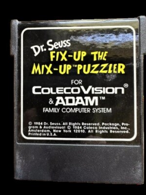 Atari Dr. Seuss Fix-up the Mix-up Puzzler Video Game [Cartridge Only]