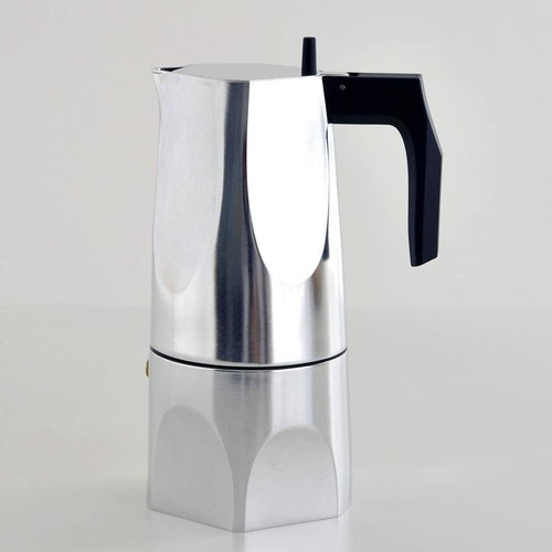 Caffettiera Espresso Moka 6 Tazze ALESSI MT18/6 Ossidiana in Alluminio - Caffè - Foto 2 di 8