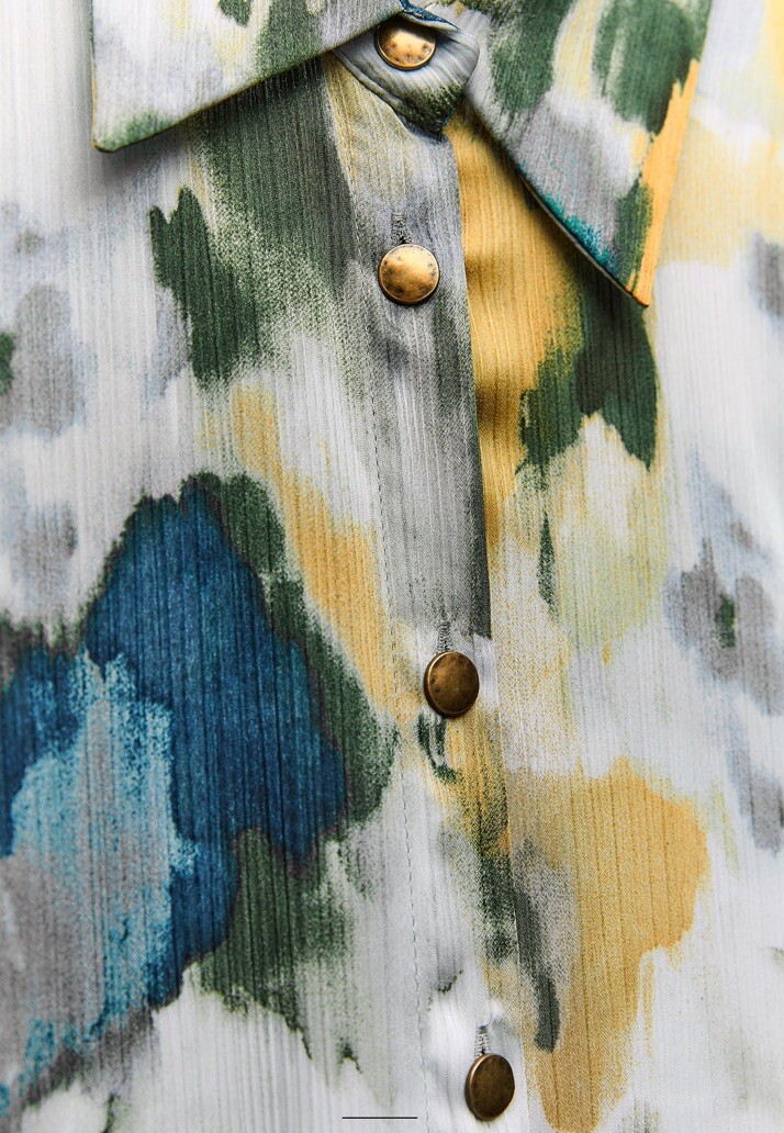 ZARA NWT WOMAN TIE DYE PRINTED SHORT DRESS MULTICOLORED