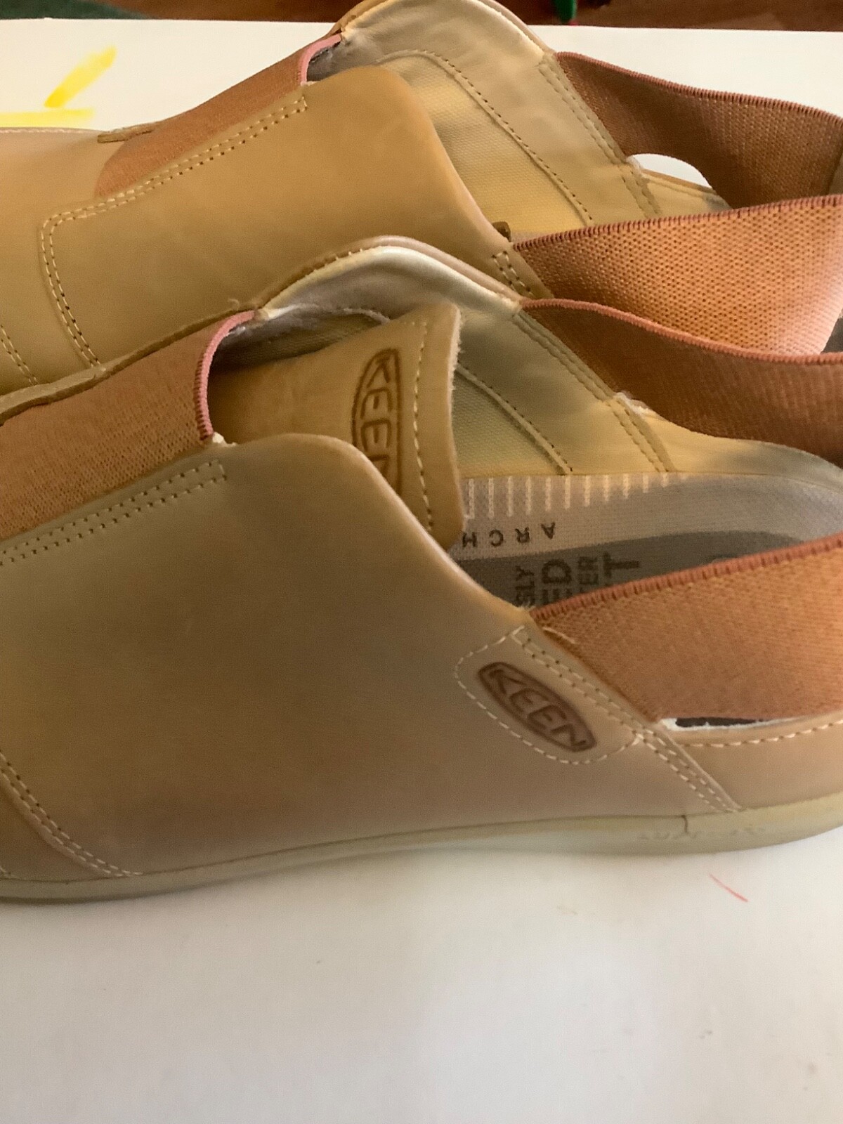 Scarpe sandali mules Keen Lorelei II slip on sling pelle marrone taglia 9 VG