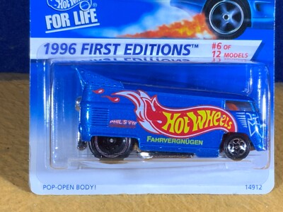 F10-8 HOT WHEELS 1996 FIRST EDITIONS - VW BUS (DRAG) - BLUE