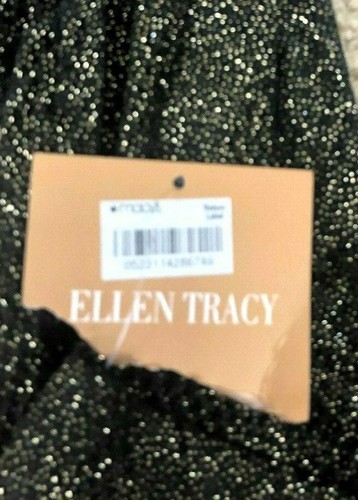 New ELLEN TRACY Open Cardigan & Tank Sweater - XL Midas Touch Black & Gold - Picture 9 of 10