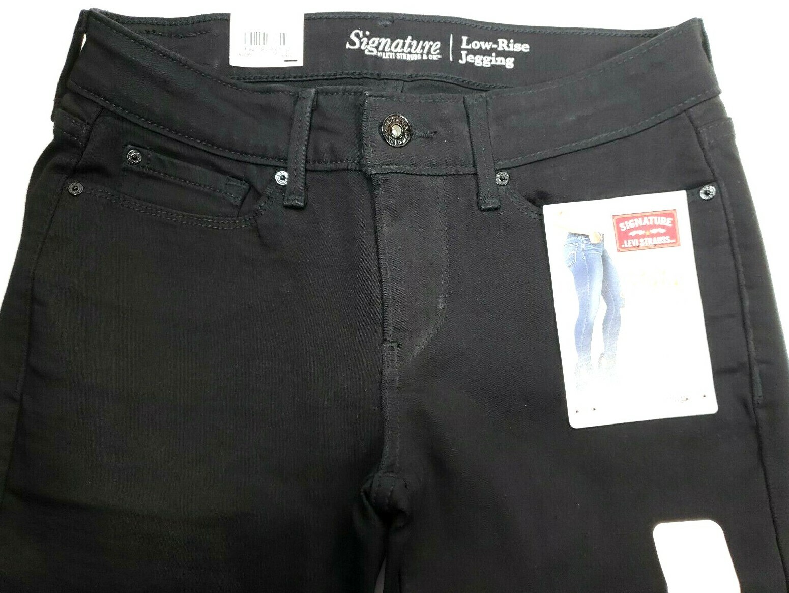 levi signature low rise jeggings black 