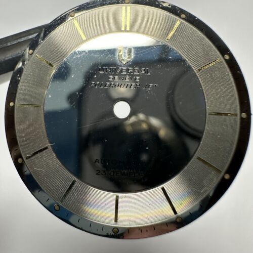 Universal Genève Polerouter Vintage – Cadran Noir Tritium NOS – 1950-1960