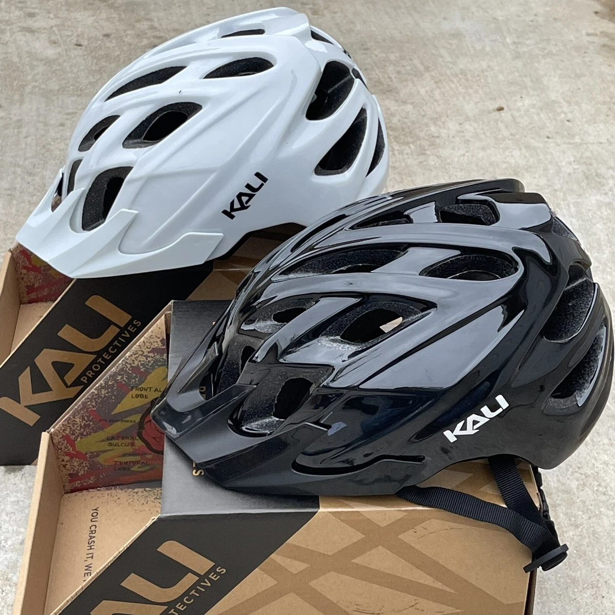 Kali Protectives Chakra Solo Helmet Dial Fit Closure Solid White