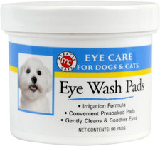 Eye Wash Pads for Dogs and Cats Made in USA, Soft Pet Wipes for Gently Cleaning