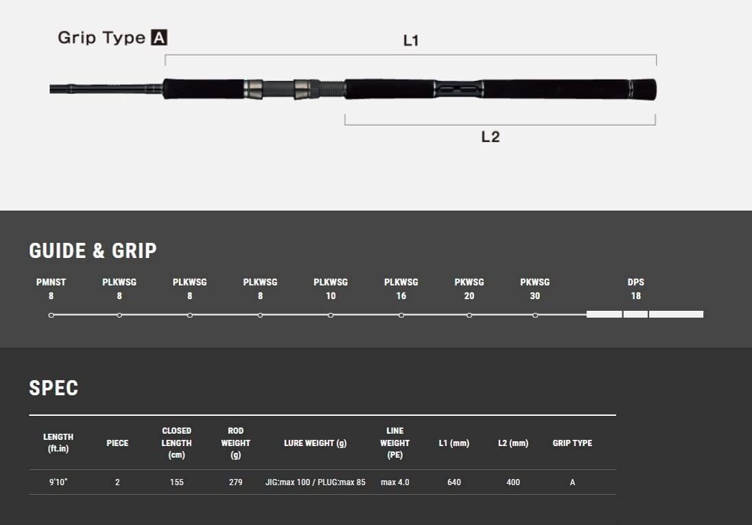 Tailwalk RIZE SHOOTER SSD S910H Spinning Rod | eBay