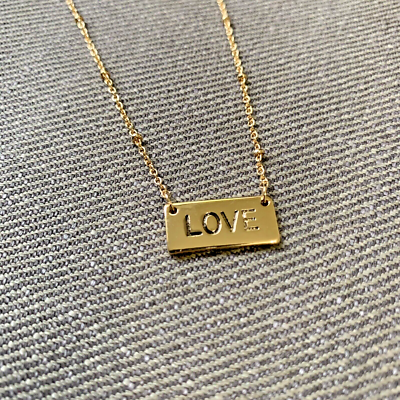 #ad #ad GBG Los Angeles Love Necklace Gold Tone 18quot; inch $3.58
