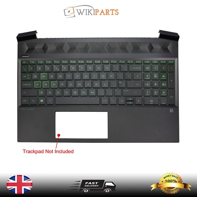 Neue HP Pavilion 15-EC Serie Gaming Laptop Handauflage Tastatur Hintergrundbeleuchtung UK