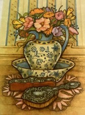 1983 THE CREATIVE CIRCLE Stitch KIT 1768 Le Boudoir Needle Crafts Vintage