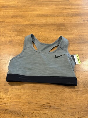 Nike Women's Medium Support Non Padded Sports Swoosh Bra BV3900-084 Small NWT