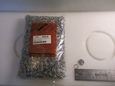 100 Worth Co. Std. #8 Stainless Steel Split Rings 120 lb. Test Made USA # 94218