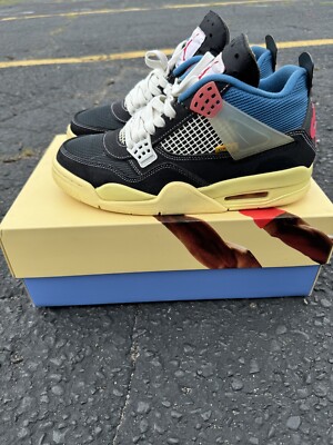 Size 9 - Jordan 4 Retro x Union LA Mid Off Noir 194500711983| eBay