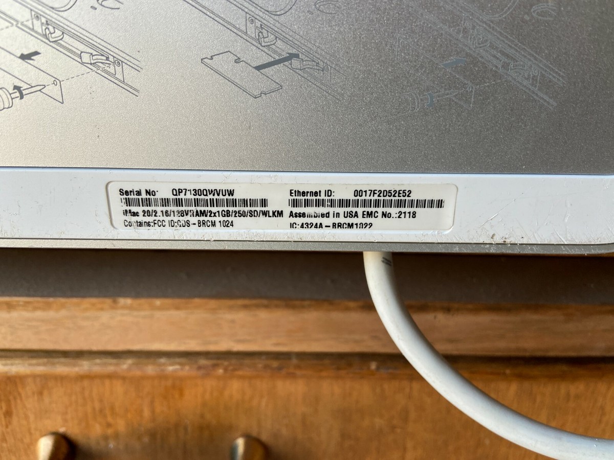 Apple iMac A1207 20 Apple iMac A1207 20